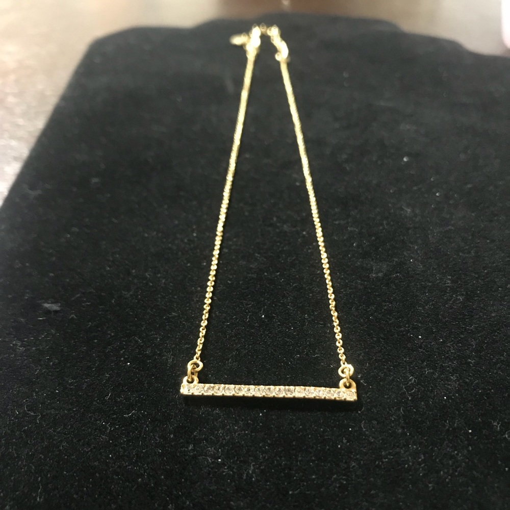 Touchstone Crystal by Swarovski Pavé Bar Necklace